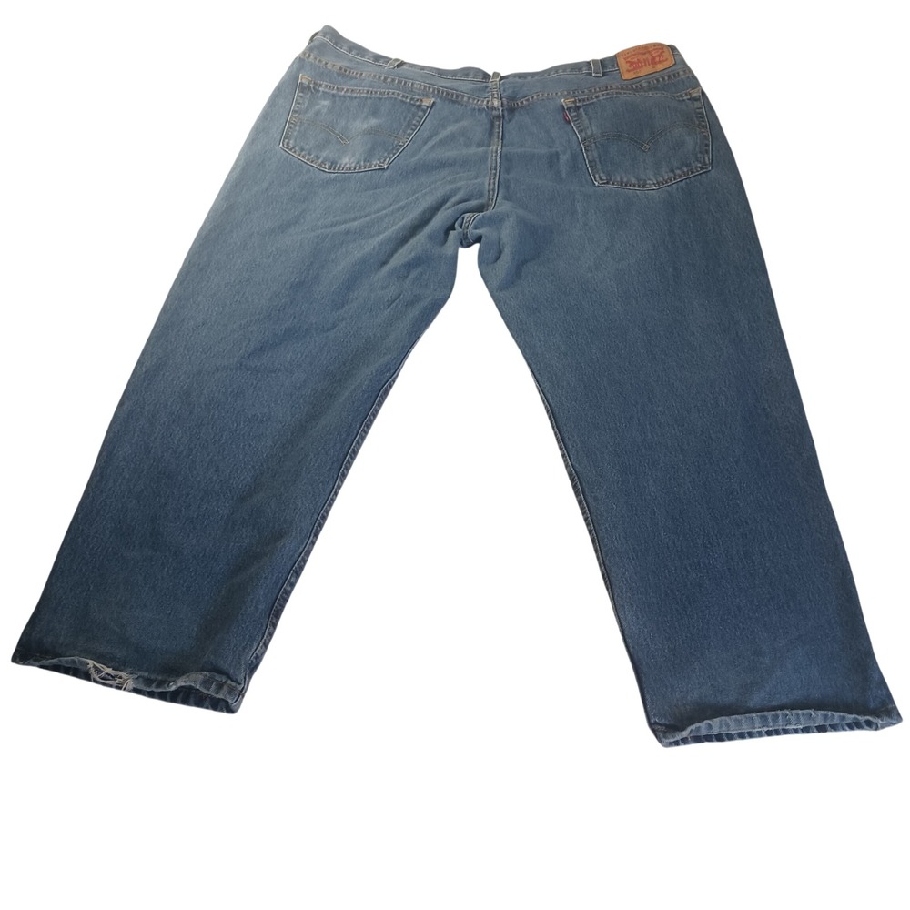 Levi's 550 Relaxed Fit Jeans 48x29 Blue‎ Denim READ Workwear Vintage Wash Look - Picture 4 of 11